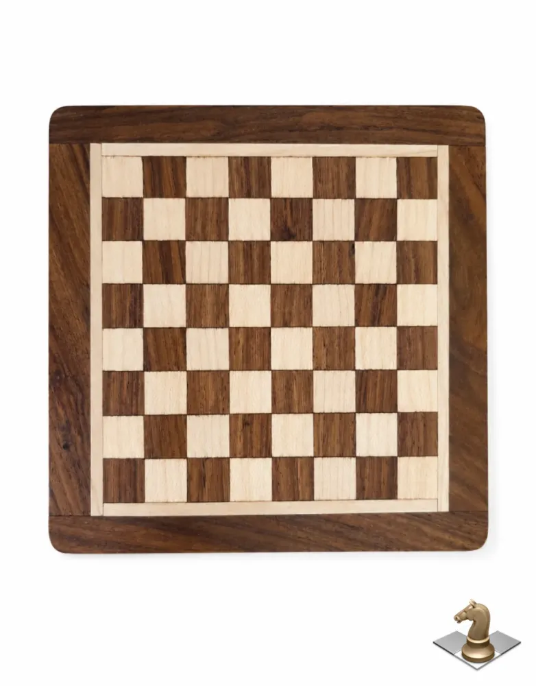 Premium Maple Wood Chess Board 5 Inch – Classic Strategy Game Set