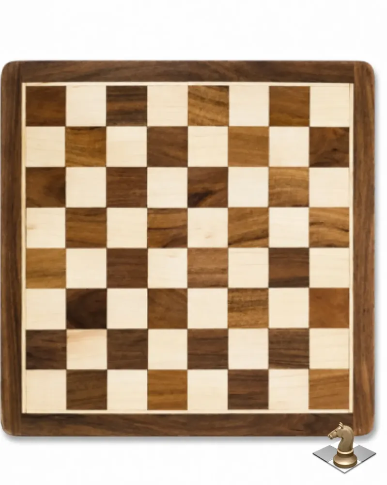 Premium Handmade Maple Wood Chess Board 16 Inch – Travel-Friendly Design