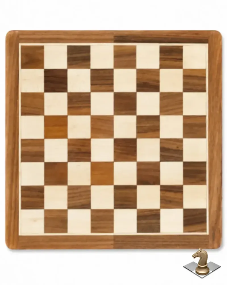 Premium Wooden Chess Board 18 Inch – Acacia Wood Chess Set Board