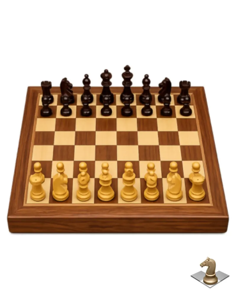 Handcrafted Acacia Chess Set 10 Inch – Premium Wooden Chess Board with Pieces