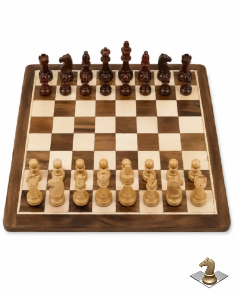 Premium Maple Wood Chess Board Set 16 Inch for Kids & Adults